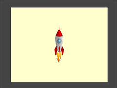 flash怎么制作火箭尾部喷火的动画效果?