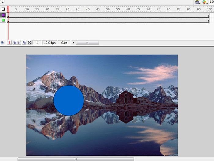 flash怎么制作圆形的遮罩动画?