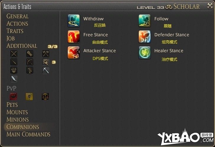 最终幻想14主要UI详细面板详解