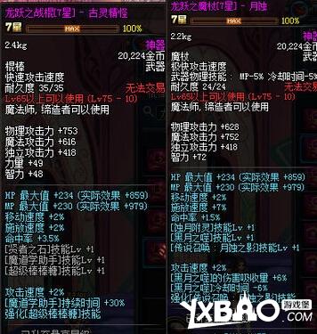 dnf体验服新增女法二觉左右槽属性怎么样