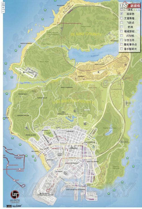 GTAV地图图片