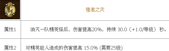 暗黑破坏神3传奇宝石强者之灾属性怎么样