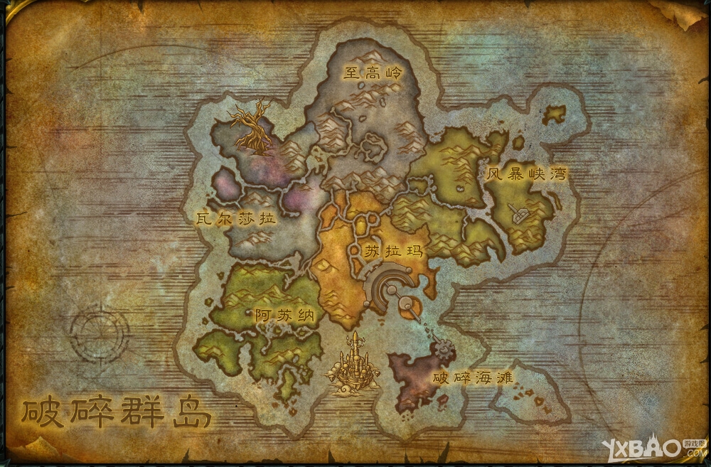 《魔兽世界》探索萨格拉斯之墓 7.0新地图：破碎群岛