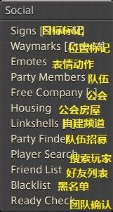 网络游戏,最终幻想14国际服UI界面翻译 国际服基本指令详解,游戏攻略