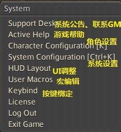 网络游戏,最终幻想14国际服UI界面翻译 国际服基本指令详解,游戏攻略