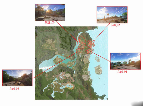 网络游戏,天涯明月刀东越宅基地介绍及地图坐标大全,游戏攻略