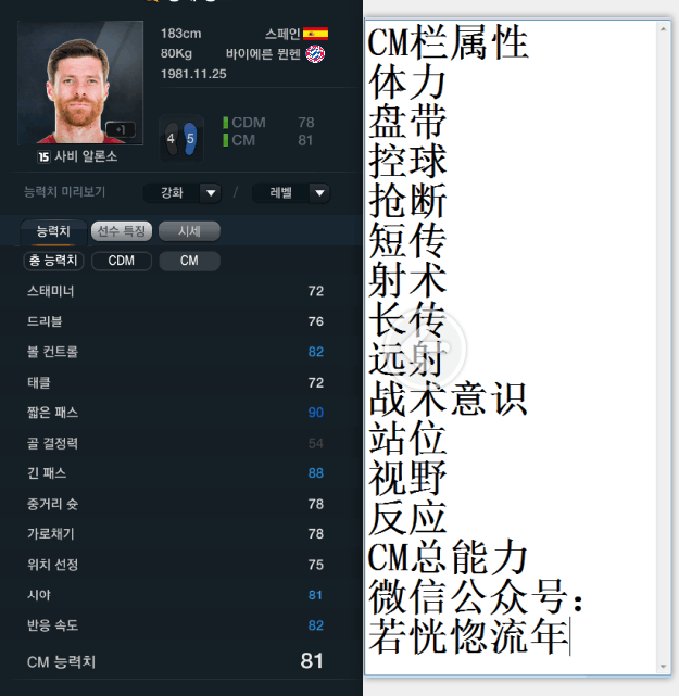 网络游戏,FIFAOnline3 韩服15赛季卡中场球员数据一览,游戏攻略