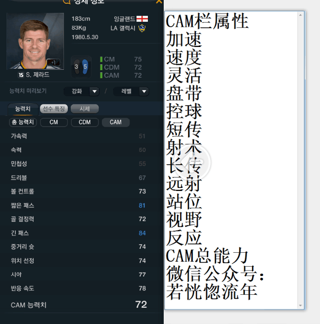 网络游戏,FIFAOnline3 韩服15赛季卡前腰球员数据一览,游戏攻略