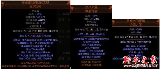 流放之路3.0贵族正义之火BD介绍