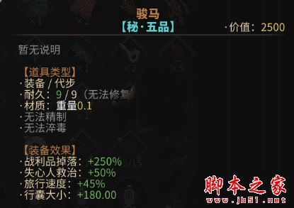 《太吾绘卷》药品食品书籍图纸超低负重MOD