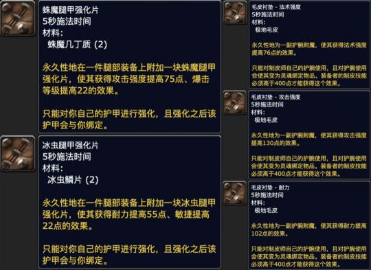 魔兽世界WLK怀旧服制皮专业1-450最省钱速冲攻略2024最新版