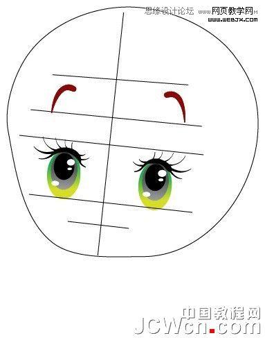 Illustrator绘制人物教程:可爱卡通宝宝_脚本之家