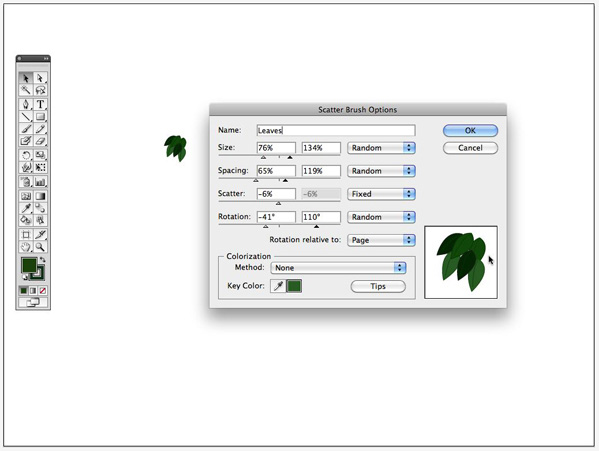 Illustrator CS4鼠绘卡通绿叶子大树