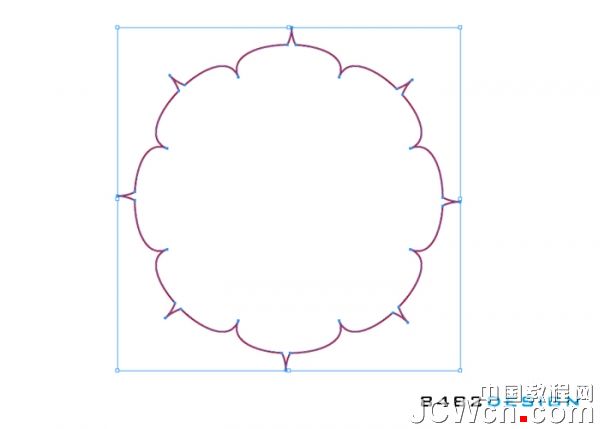 AI 制作八瓣莲花图案教材