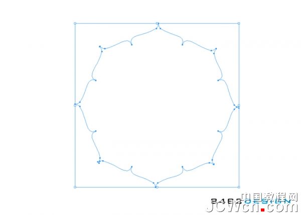 AI 制作八瓣莲花图案教材