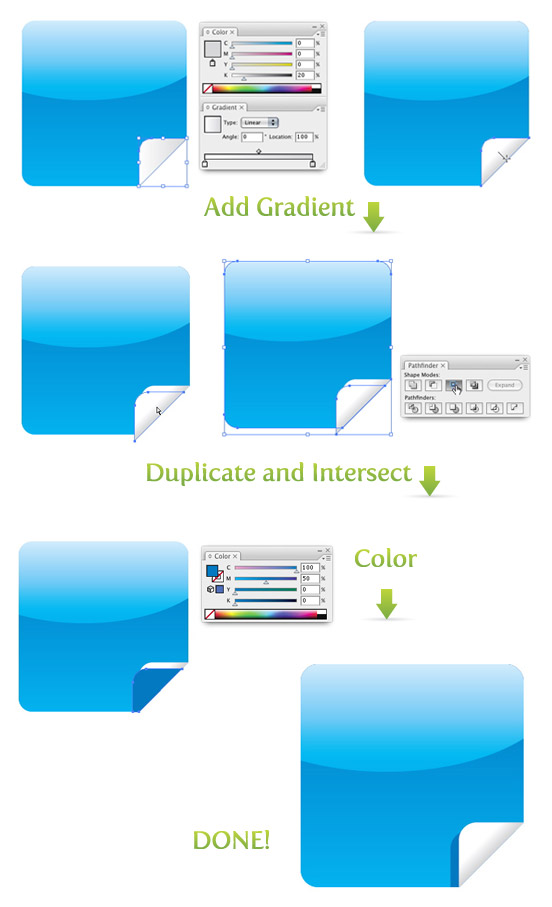Illustrator 制作web 2.0风格标签