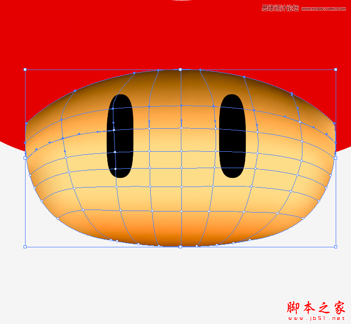 Illustrator绘制立体3D外观效果的逼真蘑菇