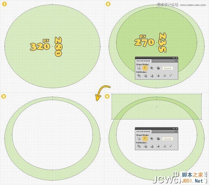 Illustrator制作蓝色苹果QuickTime标志,脚本之家