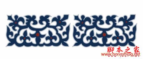 Illustrator精细绘制青花瓷盘三维效果图