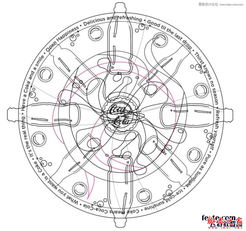 Illustrator制作曼陀罗可乐效果和调色分享