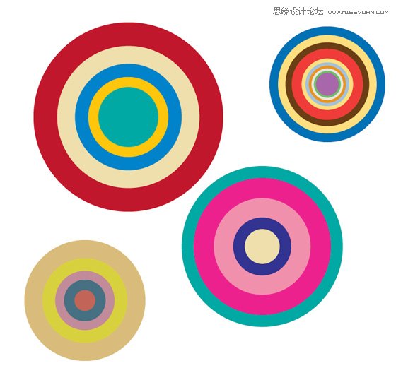 illustratorai设计制作出漂亮的彩色时尚圆圈图实例教程