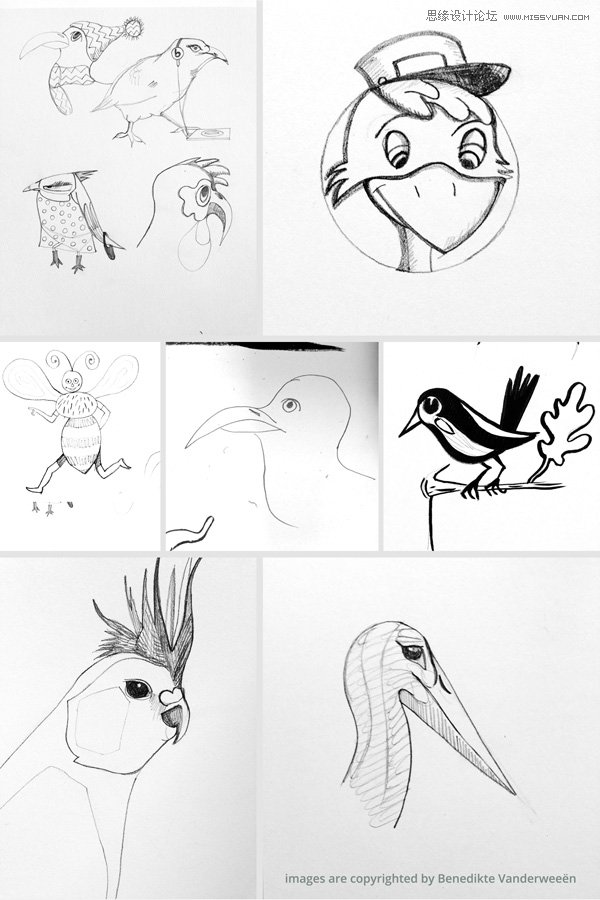 Illustrator绘制卡通风格的应用程序动物图标