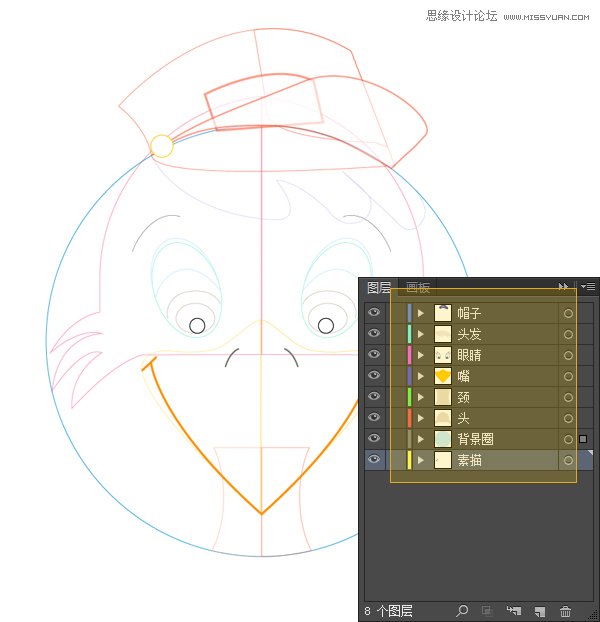 Illustrator绘制卡通风格的应用程序动物图标