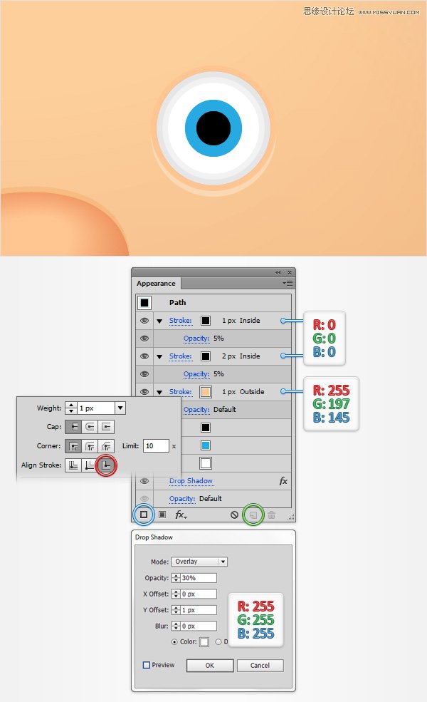 Illustrator设计时尚有趣的卡通人物脸部,