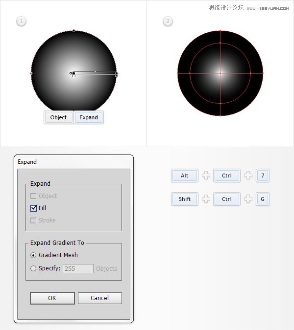 Illustrator绘制逼真的美国队长盾牌图标,