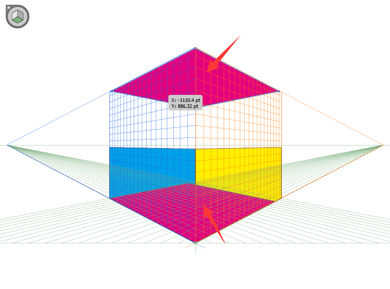 ai透视网格工具怎么绘制立体的图形?