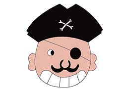 AI怎么画海盗头像? ai海盗的画法