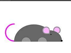 ai怎么设计可爱的小老鼠图标?