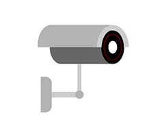 ai怎么设计CCTV摄像头的矢量图标?