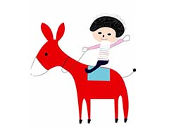 ai怎么绘制儿童骑驴场景图? ai骑驴插画的画法