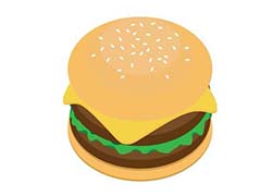 ai怎么绘制扁平化的汉堡图标? ai汉堡的画法