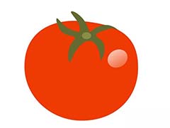 ai怎么画扁平化效果的番茄? ai绘制西红柿图标的教程