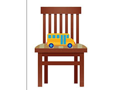 ai怎么设计老式木椅子和儿童玩具车?