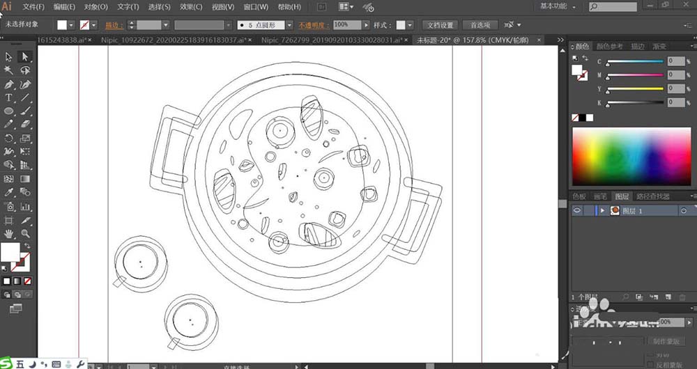 ai火鍋的畫法_illustrator教程_平面設計_腳本之家