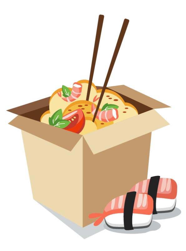 ai快餐盒漫画的画法