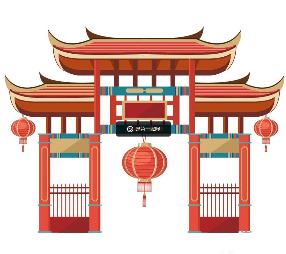 ai怎么设计牌楼平面效果图ai牌楼建筑的画法