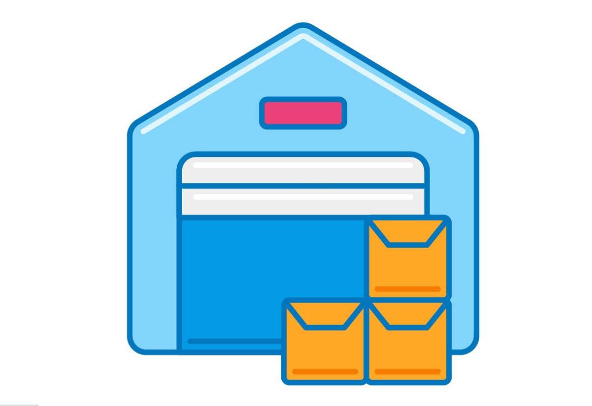 ai怎么做扁平化的物流仓库icon图标