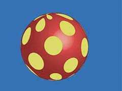 AI怎么快速建模三维立体的黄点红球? ai球体的制作方法