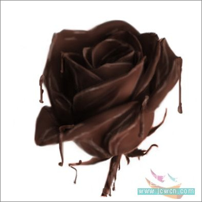 Photoshop教程：制作诱人的巧克力玫瑰