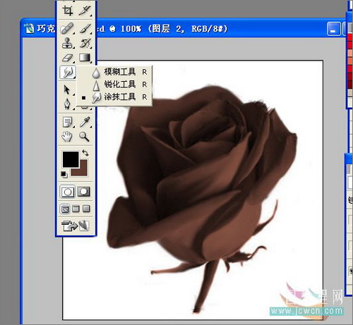 Photoshop教程：制作诱人的巧克力玫瑰