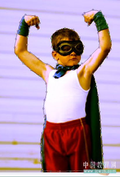 Photoshop搞怪：小孩的身后有妖怪