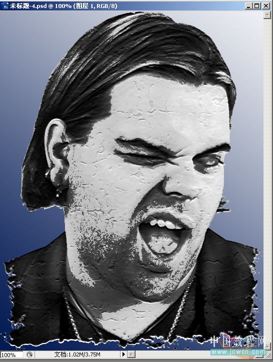 Photoshop教程：轻松制作石膏人像