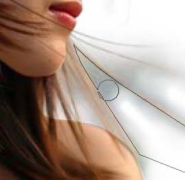 Photoshop教程:美白和修复MM头发