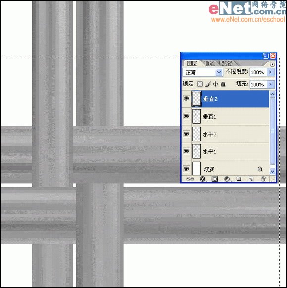Photoshop CS打造凉席效果