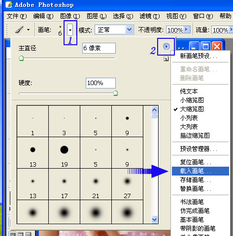 PS入门：如何使用网上下载的笔刷？