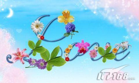 浪漫情怀PS制作特效“花儿”文字_脚本之家jb51.net网络转载(4)